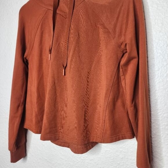 Athleta Boardwalk High Hip Hoodie in Canyon Orange Women's Size XXS - Picture 6 of 6